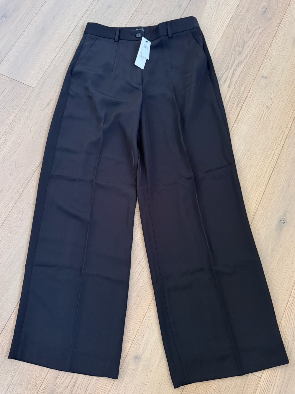 Banana Republic Wide-Leg High-Rise Pants – Black – Size 6 – NWT